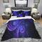 Designart 'Royal Purple & Blue Dream' Modern & Contemporary Bedding Set - Duvet Cover & Shams